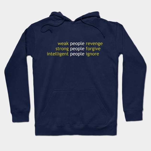 Intelligent people ignore Hoodie by Jambo Designs